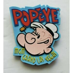 1997 MGM Grand Hotel Popeye Magnet Brand New U156